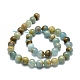 Perles de calcite bleues naturelles G-E576-09C-2