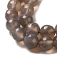 Perles en agate grise naturelle X-G-A046-1-4