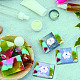 Pandahall elite 90 piezas 9 estilo cielo estrellado tema hecho a mano etiqueta de papel de jabón DIY-PH0005-80-4