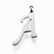 304 pendentifs alphabet en acier inoxydable STAS-F129-P-2