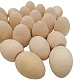 Decorazioni per esposizione di uova simulate in legno non finite EAER-PW0001-114-1