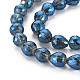 Fili di perle di vetro galvanico con sfaccettatura EGLA-T008-024-A01-3