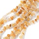 Natürliche gelbe Aventurin Perlen Stränge G-G0003-B15-1