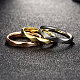 Titanio de acero de 316l facetas anillos de dedo facetas de moda para las mujeres RJEW-BB07062-9-3