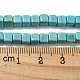 Teints perles synthétiques turquoise brins G-G075-B02-03-5