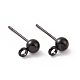 304 Stainless Steel Ball Post Stud Earring Findings STAS-Z035-01EB-B-1