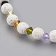 Synthetic/Natural Mixed Stone Beads Stretch Bracelets BJEW-JB03892-3