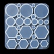 Stampi cabochon in silicone fai da te a forma geometrica SIMO-C006-01B-4