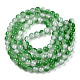 Crackle Baking Painted Imitation Jade Glass Beads Strands DGLA-T003-6mm-07-3