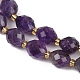 Natürlichen Amethyst Perlen Stränge&nbsp;G-N342-149G-4