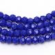 Opaque Solid Glass Bead Strands GLAA-R166-4mm-02L-1