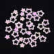 輝くネイルアートの輝き  マニキュアスパンコール  キラキラネイルスパンコール  スター  ピンク  2~4x2~4x0.3mm MRMJ-T017-02E-3