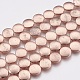 Chapelets de perles en hématite synthétique sans magnétiques G-K259-54-12mm-01RG-3