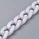 Cadenas de bordillo de perlas de imitación acrílica hechas a mano AJEW-JB00519-2