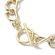 Acrylic & Aluminum Curb Chain Necklace NJEW-JN04554-5