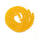 Baking Painted Glass Beads Strands DGLA-Q023-8mm-DB29-2