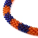 Collar de cuentas de crochet de vidrio NJEW-Z029-04B-3