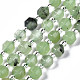 Hilos de abalorios de jade blanco natural G-T132-047A-1