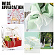 CRASPIRE Sheer Organza Ribbon Pearl White 40mm x 10m Chiffon Ribbon roll for DIY Crafts DIY-WH0325-44H-5