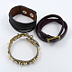 Imitation Leather Cord Bracelets BJEW-MSMC002-04-1