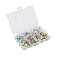497Pcs 5 Style Rainbow ABS Plastic Imitation Pearl Beads OACR-YW0001-07B-4