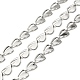 304 Stainless Steel Heart Link Chains CHS-D035-01P-1
