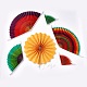 Fan de roue de papier de soie coloré artisanat DIY-WH0097-04D-1