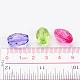Mixed Color Chunky Transparent Acrylic Faceted Oval Beads X-PL515Y-4