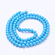 Chapelets de perles en verre peintes DGLA-S071-8mm-12-3