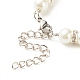 Glass Pearl Beaded Bracelet for Women BJEW-JB08239-5