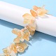 Brins de perles de citrine naturelles brutes G-G010-14-4