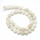 Chapelets de perle en jade blanc naturel X-G-R297-8mm-26-2