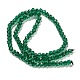 Chapelets de perles en verre électroplaqué&nbsp;GLAA-Q105-02-03-4