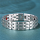 SHEGRACE Stainless Steel Panther Chain Watch Band Bracelets JB675A-6