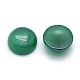 Natürliche grüne Onyx-Achat-Cabochons G-P393-R43-10mm-2