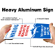 Panneau d'avertissement en aluminium DIY-WH0220-0024-4