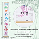 CREATCABIN Sea Animals Growth Chart Canvas Height Measurement Chart Ruler Wood Frame Hanging Removable Cartoon Wall Rulers Rectangle for Home Living Room Decoration Nursery Decor Gift Colorful AJEW-WH0165-70A-2
