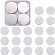 Benecreat 30 paquete 1.2 (30 mm) espacios en blanco de estampado redondo colgantes en blanco de aluminio con caja de almacenamiento para collar ALUM-BC0001-01P-7