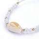 Verstellbare geflochtene Perlenarmbänder aus Nylonfaden BJEW-JB05211-01-4