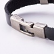 Men's PU Leather Cord Bracelets BJEW-K192-03D-01-4