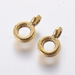 Ganci in lega di stile tibetano, perline bail, rondelle, oro antico,  piombo libero, 6.5x2mm, Foro: 2 mm, diametro interno: 3mm