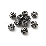 Pave disco бусины RB-Q195-A6mm-1