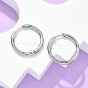 Серьги-кольца Huggie Hoop из нержавеющей стали 304 EJEW-F111B-23mm-P
