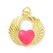 Подвески из латуни с эмалью в стойку KK-C008-14G-02