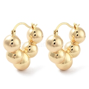 Brass Hoop Earrings EJEW-H301-08G