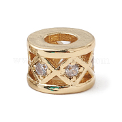 Экологически чистые латунные бусины из циркония с микропаве KK-F835-28G