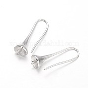 Латунные крючки для сережек KK-L134-04