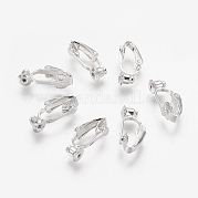 Латунные клипсы серьги выводы KK-Q115-S-NF