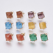 Серьги из граненого стекла GLAA-F084-C