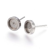 Серьги-гвоздики из нержавеющей стали 304 STAS-L219-02C
